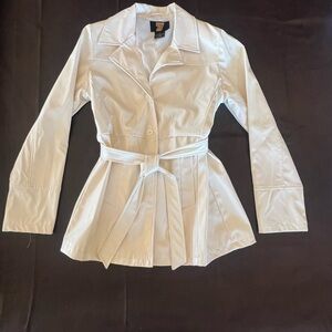 Seventy Cream Belted Trench Coat